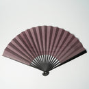 [HAND FAN] CRESCENT MOON (PURPLE) GOLD LEAF | KARAKAMI (JAPANESE PAPER)｜KEIBIFUGETSU
