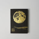 [STATIONERY] RED STAMP BOOK FULL MOON (BLACK) | KARAKAMI (JAPANESE PAPER)｜KEIBIFUGETSU