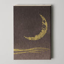 [STATIONERY] RED STAMP BOOK CRESCENT MOON (PURPLE) | KARAKAMI (JAPANESE PAPER)｜KEIBIFUGETSU
