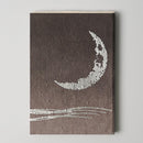 [STATIONERY] RED STAMP BOOK CRESCENT MOON (PURPLE) | KARAKAMI (JAPANESE PAPER)｜KEIBIFUGETSU