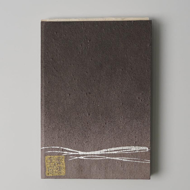 [STATIONERY] RED STAMP BOOK CRESCENT MOON (PURPLE) | KARAKAMI (JAPANESE PAPER)｜KEIBIFUGETSU
