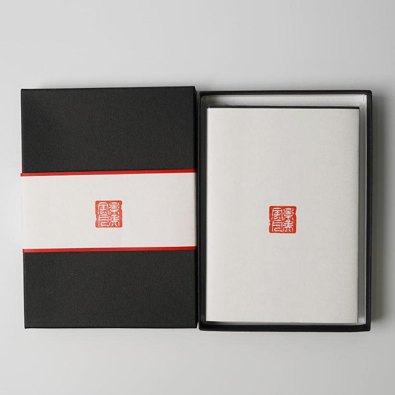 [STATIONERY] RED STAMP BOOK CRESCENT MOON (PURPLE) | KARAKAMI (JAPANESE PAPER)｜KEIBIFUGETSU