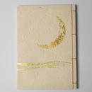 [STATIONERY] NOTEBOOK CRESCENT MOON (WHITE) | KARAKAMI (JAPANESE PAPER)｜KEIBIFUGETSU