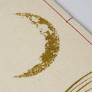 [STATIONERY] NOTEBOOK CRESCENT MOON (WHITE) | KARAKAMI (JAPANESE PAPER)｜KEIBIFUGETSU
