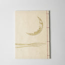 [STATIONERY] NOTEBOOK CRESCENT MOON (WHITE) | KARAKAMI (JAPANESE PAPER)｜KEIBIFUGETSU