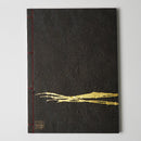 [STATIONERY] NOTEBOOK CRESCENT MOON (BLACK) | KARAKAMI (JAPANESE PAPER)｜KEIBIFUGETSU