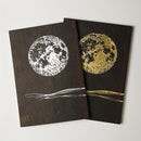 [STATIONERY] NOTEBOOK FULL MOON (BLACK) | KARAKAMI (JAPANESE PAPER)｜KEIBIFUGETSU