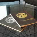 [STATIONERY] NOTEBOOK FULL MOON (BLACK) | KARAKAMI (JAPANESE PAPER)｜KEIBIFUGETSU
