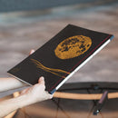 [STATIONERY] NOTEBOOK FULL MOON (BLACK) | KARAKAMI (JAPANESE PAPER)｜KEIBIFUGETSU