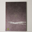 [STATIONERY] NOTEBOOK CRESCENT MOON (PURPLE) | KARAKAMI (JAPANESE PAPER)｜KEIBIFUGETSU