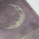 [STATIONERY] NOTEBOOK CRESCENT MOON (PURPLE) | KARAKAMI (JAPANESE PAPER)｜KEIBIFUGETSU