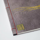 [STATIONERY] NOTEBOOK CRESCENT MOON (PURPLE) | KARAKAMI (JAPANESE PAPER)｜KEIBIFUGETSU