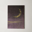 [STATIONERY] NOTEBOOK CRESCENT MOON (PURPLE) | KARAKAMI (JAPANESE PAPER)｜KEIBIFUGETSU