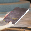 [STATIONERY] NOTEBOOK CRESCENT MOON (PURPLE) | KARAKAMI (JAPANESE PAPER)｜KEIBIFUGETSU