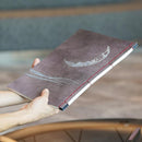 [STATIONERY] NOTEBOOK CRESCENT MOON (PURPLE) | KARAKAMI (JAPANESE PAPER)｜KEIBIFUGETSU