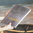 [STATIONERY] NOTEBOOK CRESCENT MOON (PURPLE) | KARAKAMI (JAPANESE PAPER)｜KEIBIFUGETSU