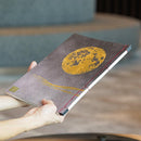 [STATIONERY] NOTEBOOK FULL MOON (PURPLE) | KARAKAMI (JAPANESE PAPER)｜KEIBIFUGETSU