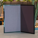 [FOLDING SCREEN (ROOM DIVIDER)] FULL MOON (BLACK) BRONZE (L) | KARAKAMI (JAPANESE PAPER)｜KEIBIFUGETSU