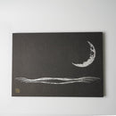 [ARTPANEL] CRESCENT MOON (BLACK) A3 | KARAKAMI (JAPANESE PAPER)｜KEIBIFUGETSU
