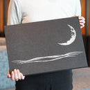 [ARTPANEL] CRESCENT MOON (BLACK) A3 | KARAKAMI (JAPANESE PAPER)｜KEIBIFUGETSU