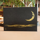 [ARTPANEL] CRESCENT MOON (BLACK) A3 | KARAKAMI (JAPANESE PAPER)｜KEIBIFUGETSU