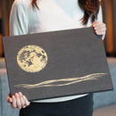 [ARTPANEL] FULL MOON (BLACK) A3 | KARAKAMI (JAPANESE PAPER)｜KEIBIFUGETSU