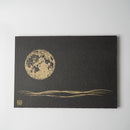[ARTPANEL] FULL MOON (BLACK) A3 | KARAKAMI (JAPANESE PAPER)｜KEIBIFUGETSU