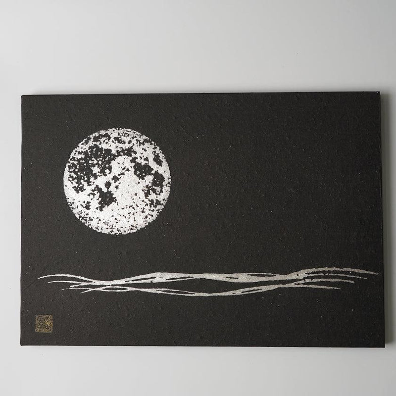 [Artpanel]滿月（黑色）A3 | karakami（日本紙）｜ keibifugetsu