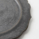 [PLATE] MATTE FLAT PLATE (RIM) RINKA-M BLACK | KYOTO-KIYOMIZU WARE | FUUU