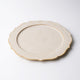 [LARGE PLATE (PLATTER)] MATTE FLAT PLATE (RIM) RINKA-L WHITE | KYOTO-KIYOMIZU WARE | FUUU