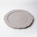 [LARGE PLATE (PLATTER)] HIBIKI FLAT PLATE (RIM) RINKA-L BLACK | KYOTO-KIYOMIZU WARE | FUUU