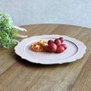 [LARGE PLATE (PLATTER)] HIBIKI FLAT PLATE (RIM) RINKA-L BLACK | KYOTO-KIYOMIZU WARE | FUUU
