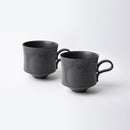 [MUG (CUP)] MATTE (SQUARE) BLACK | KYOTO-KIYOMIZU WARE | FUUU