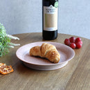 [DISH] HIBIKI RIM PLATE ROUND (M) RED | KYOTO-KIYOMIZU WARE | FUUU