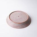 [DISH] HIBIKI RIM PLATE ROUND (M) RED | KYOTO-KIYOMIZU WARE | FUUU