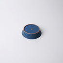 [SMALL DISH] MATTE RIM PLATE ROUND (SS) BLUE | KYOTO-KIYOMIZU WARE | FUUU
