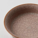 [SMALL DISH] HIBIKI RIM PLATE ROUND (SS) RED PAIR SET | KYOTO-KIYOMIZU WARE | FUUU