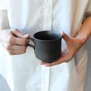 [MUG (CUP)] MATTE (SQUARE) PAIR SET BLACK & WHITE | KYOTO-KIYOMIZU WARE | FUUU