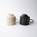 [MUG (CUP)] MATTE (SQUARE) PAIR SET BLACK & WHITE | KYOTO-KIYOMIZU WARE | FUUU
