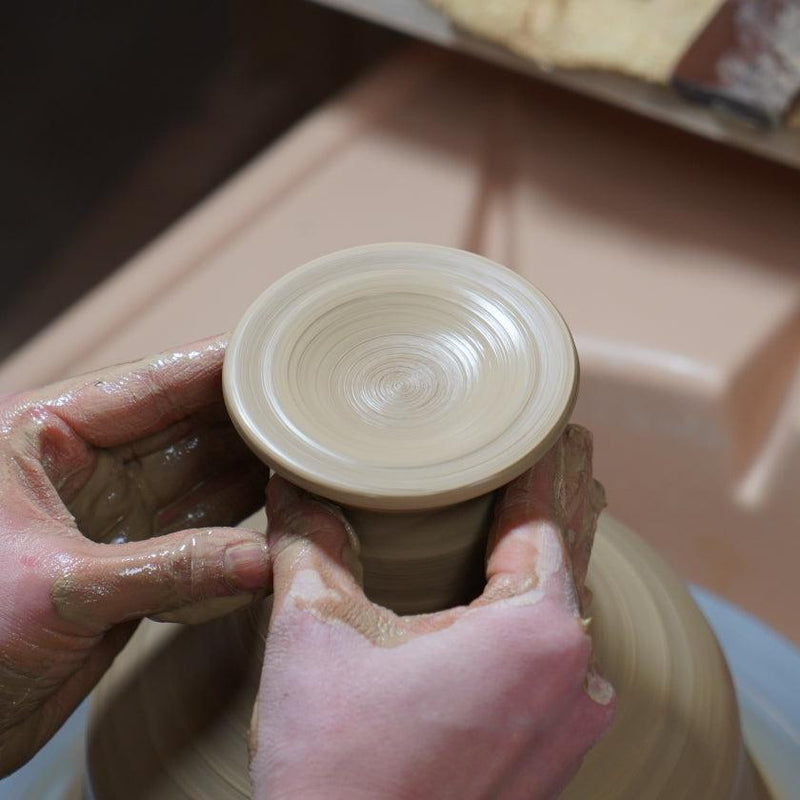 [DISH] MATTE RIM PLATE ROUND (M) BLUE PAIR SET | KYOTO-KIYOMIZU WARE | FUUU