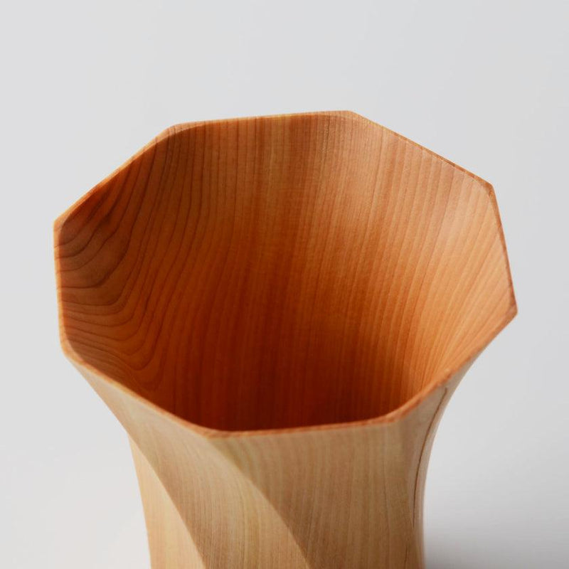 [CUP] PAIR OF OCTAGONAL TWISTED MASU (L) | WOODWORKING | KINO-SACHI