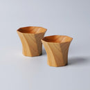 [SAKE CUP] PAIR OF OCTAGONAL OCHOKO | WOODWORKING | KINO-SACHI