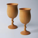 [GLASS] PAIR OF WINE GLASSES | WOODWORKING | KINO-SACHI