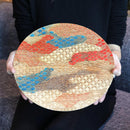 [LARGE PLATE (PLATTER)] KYO-KOMON - AYA | PRINTING AND KYO-YUZEN ENGRAVING| SANSAI STUDIO