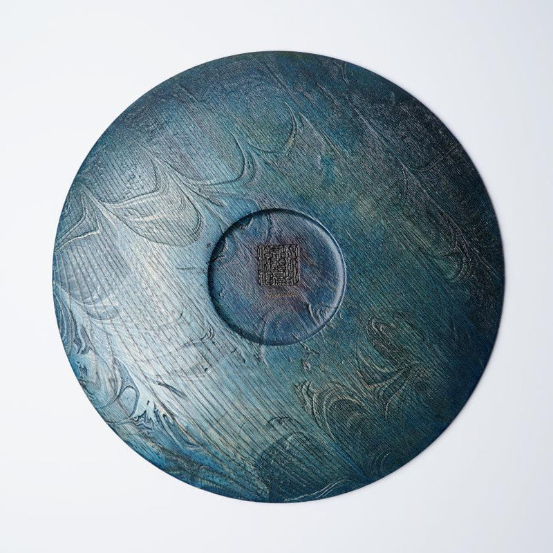 [大板（拼盤）]海浪|印刷和Kyo-Yuzen雕刻| Sansai Studio