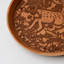 [SMALL DISH] DEER AND AUTUMN LEAVES | PRINTING AND KYO-YUZEN ENGRAVING| SANSAI STUDIO