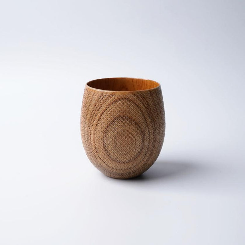 [CUP] HITTA KANOKO (LIGHT BROWN) | PRINTING AND KYO-YUZEN ENGRAVING| SANSAI STUDIO