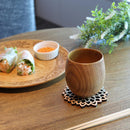 [CUP] HITTA KANOKO (LIGHT BROWN) | PRINTING AND KYO-YUZEN ENGRAVING| SANSAI STUDIO