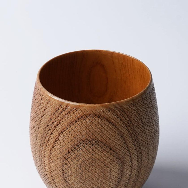 [CUP] HITTA KANOKO (LIGHT BROWN) | PRINTING AND KYO-YUZEN ENGRAVING| SANSAI STUDIO