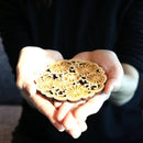 [COASTER] CHERRY BLOSSOMS WITH CHRYSANTHEMUM | PRINTING AND KYO-YUZEN ENGRAVING| SANSAI STUDIO